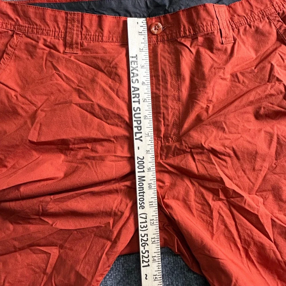 Columbia Shorts Mens Size 38 Burnt Orange Casual Flat Front Outdoor 10in Inseam